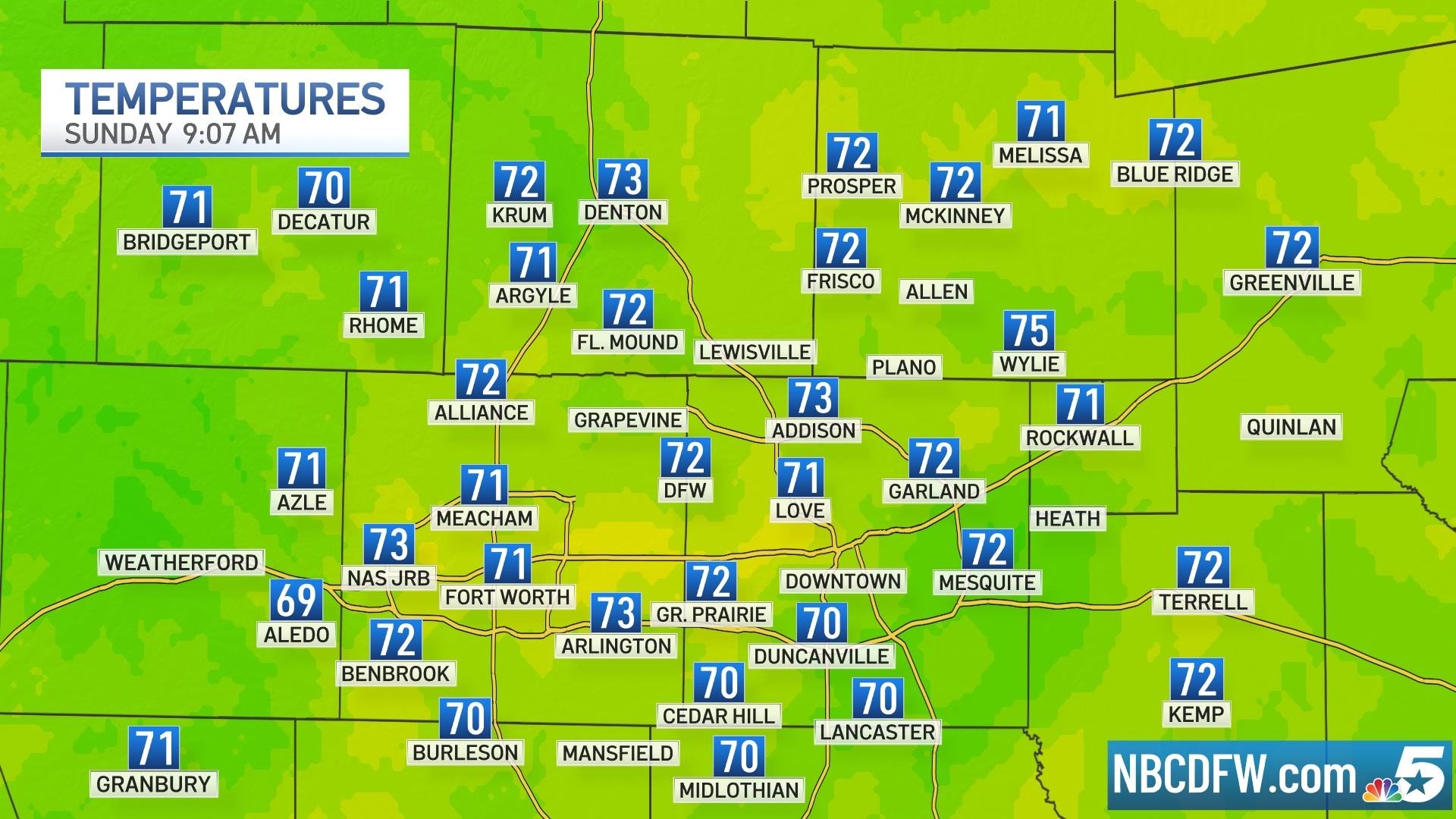 Metroplex Temperatures